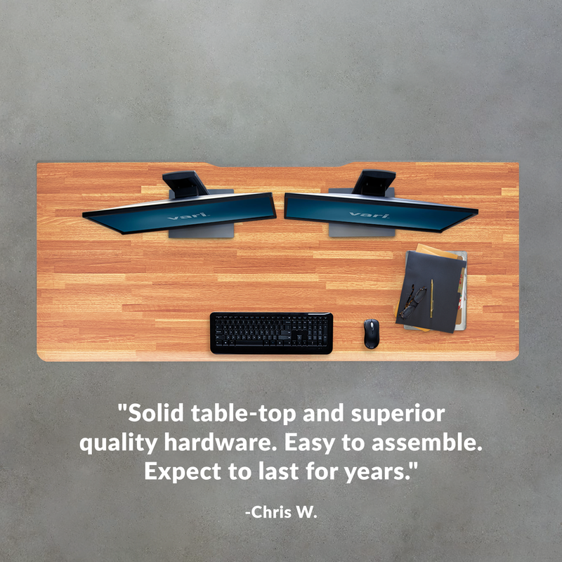 chris w. states solid table top and superior quality hardware easy to assemble expect to last for years  image number null
